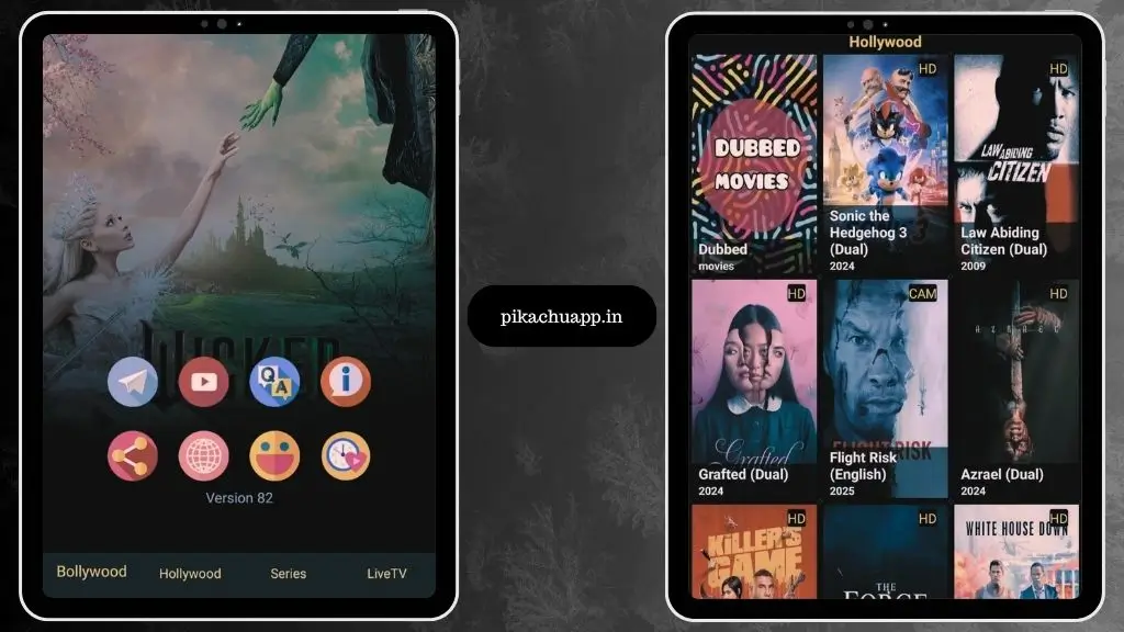 Pikachu App Screenshot